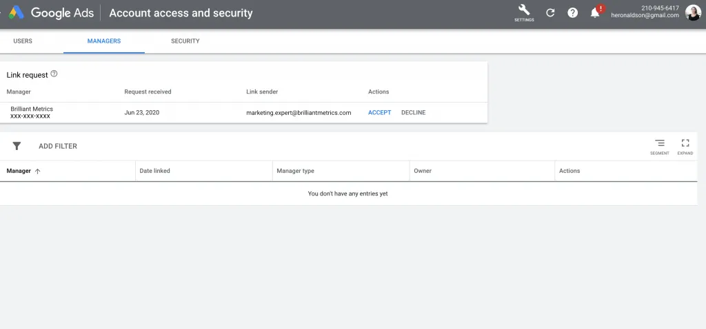 Sharing Access to Your Account