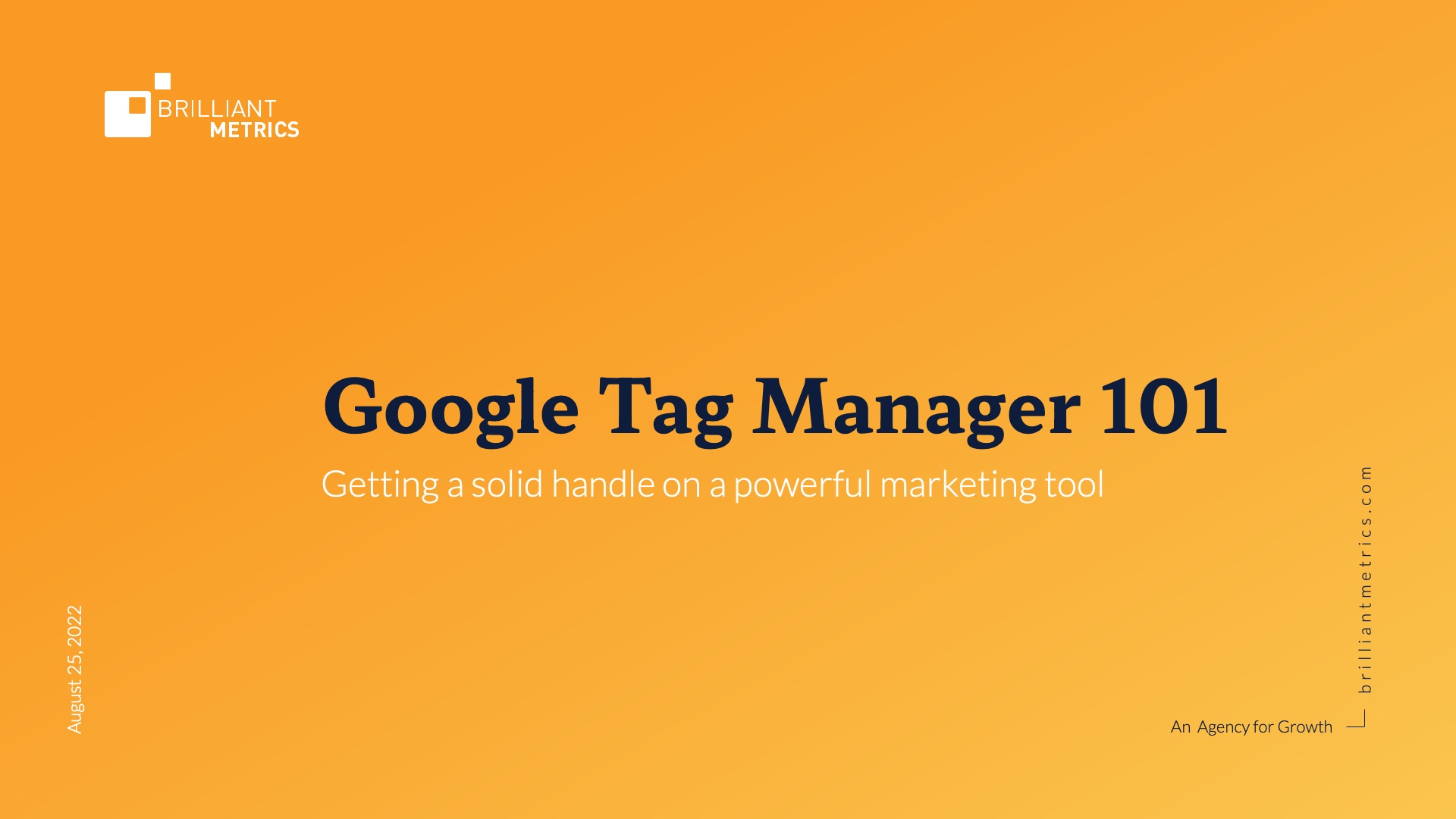 Google Tag Manager 101