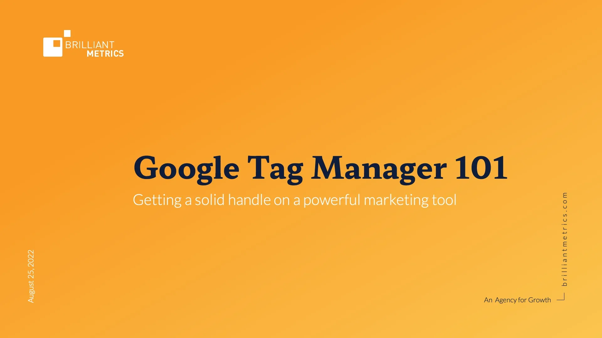 Google Tag Manager 101