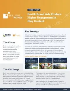 Case Study on the Impact of Brand Advertising
