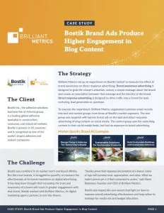 Case Study on the Impact of Brand Advertising Case Study on the Impact of Brand Advertising