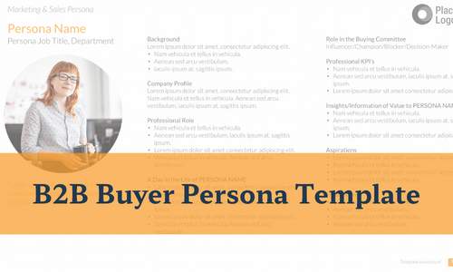 B2B Buyer Persona Template Brilliant Metrics
